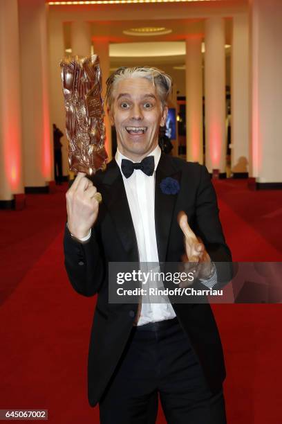 James Thierree attends Cesar Film Award 2017 at Salle Pleyel on February 24, 2017 in Paris, France.