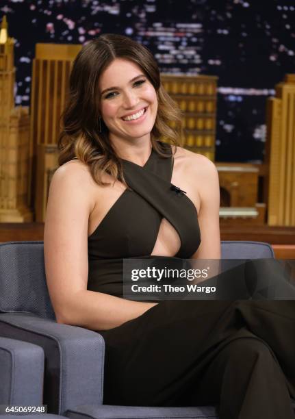 Mandy Moore Visits "The Tonight Show Starring Jimmy Fallon" at Rockefeller Center on February 24, 2017 in New York City.