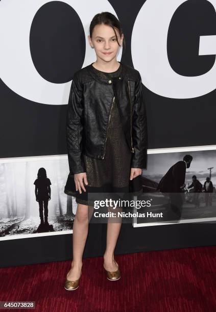 Actress Dafne Keen attends the 'Logan' New York special screening at Rose Theater, Jazz at Lincoln Center on February 24, 2017 in New York City.