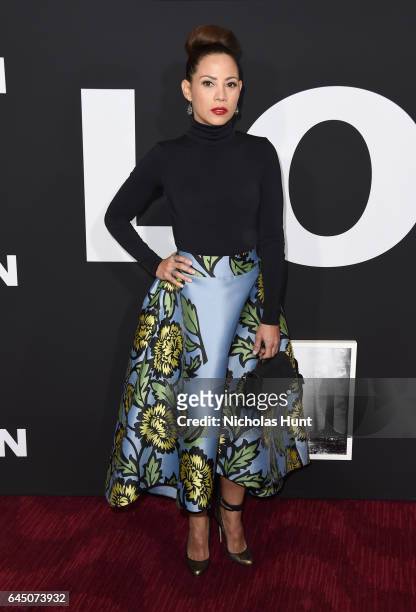Actress Elizabeth Rodriguez attends the 'Logan' New York special screening at Rose Theater, Jazz at Lincoln Center on February 24, 2017 in New York...