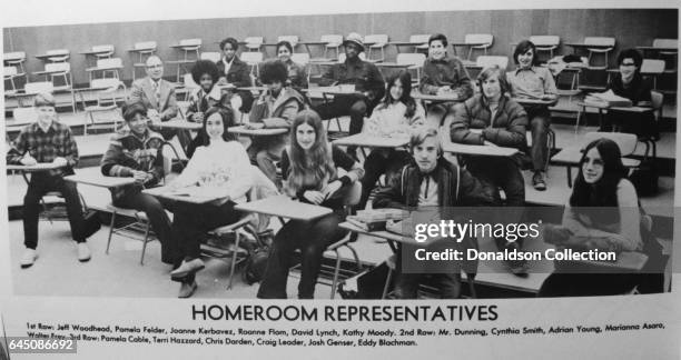 Lawyer Chris Darden in his high school year book with his fellow "Homeroom Representatives" in 1974 in California.