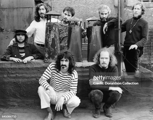 Rock and roll band Frank Zappa and The Mothers of Invention pose for a portrait in circa 1966.
