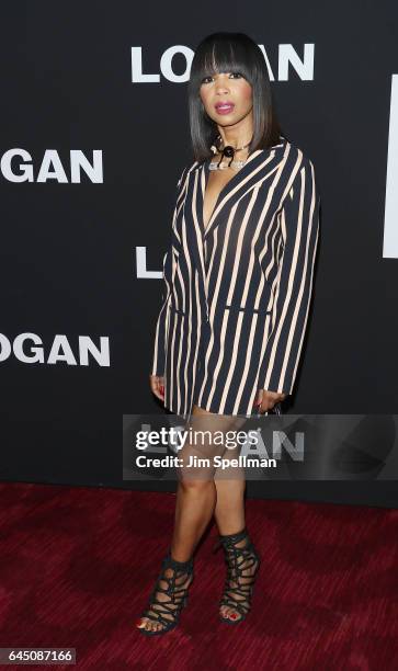 Actress Elise Neal attends the "Logan" New York screening at Rose Theater, Jazz at Lincoln Center on February 24, 2017 in New York City.