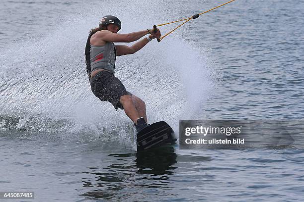 Bitterfeld Pouch Goitzsche Eröffnung Wasserskianlage Wakeboardanlage durch die Goitzsche Tourismus GmbH WassersportFoto: