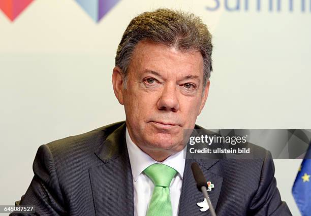 Juan Manuel SANTOS , President of Colombia , during EU-CELAC summit
