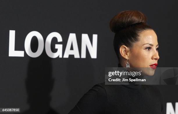 Actress Elizabeth Rodriguez attends the "Logan" New York screening at Rose Theater, Jazz at Lincoln Center on February 24, 2017 in New York City.