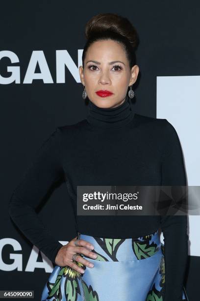 Elizabeth Rodriguez attends the New York screening of "Logan" at the Rose Theater, Jazz at Lincoln Center on February 24, 2017 in New York City.