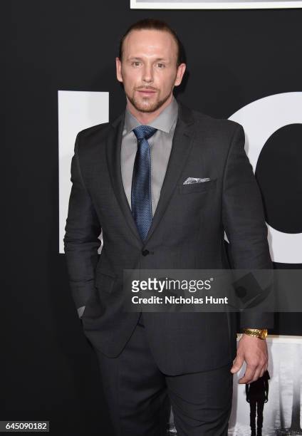 Actor Sebastian James attends the 'Logan' New York special screening at Rose Theater, Jazz at Lincoln Center on February 24, 2017 in New York City.