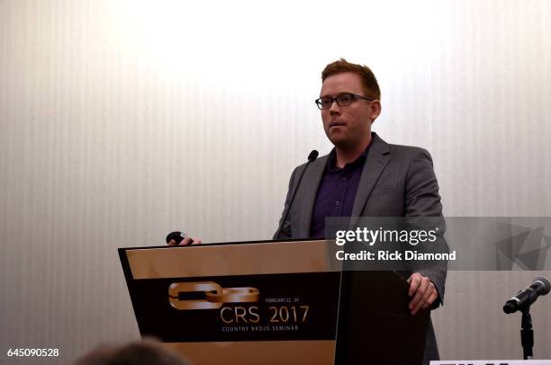 Eli Mayo speaks on The Digital Revenue Explosion during CRS 2017 - Day 3 on February 24, 2017 in Nashville, Tennessee.