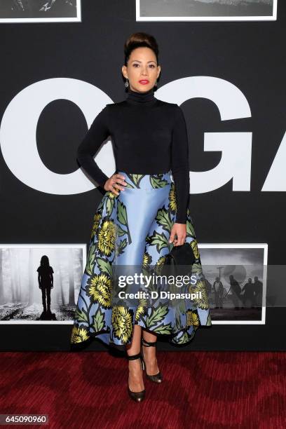 Elizabeth Rodriguez attends the "Logan" New York screening at Rose Theater, Jazz at Lincoln Center on February 24, 2017 in New York City.