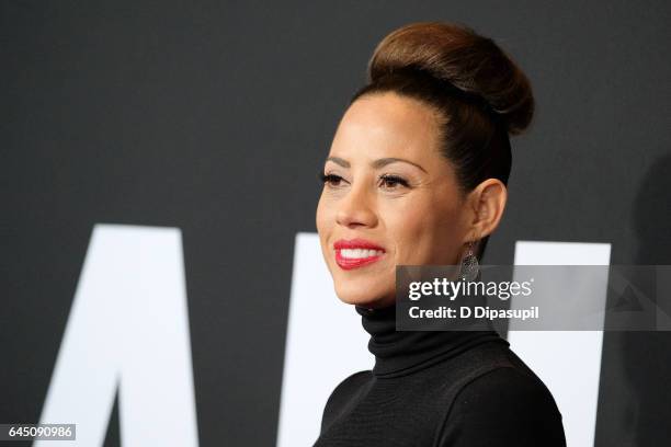 Elizabeth Rodriguez attends the "Logan" New York screening at Rose Theater, Jazz at Lincoln Center on February 24, 2017 in New York City.