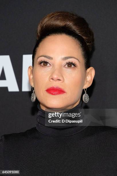 Elizabeth Rodriguez attends the "Logan" New York screening at Rose Theater, Jazz at Lincoln Center on February 24, 2017 in New York City.