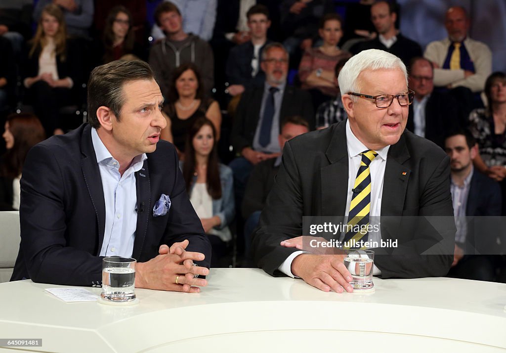 Georgios Chatzimarkakis mit Dr. Michael Fuchs in der ZDF-Talkshow ...