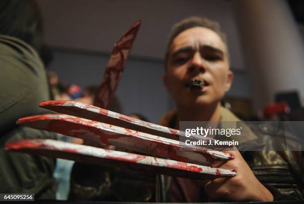 Fans attend the "Logan" New York special screening at Rose Theater, Jazz at Lincoln Center on February 24, 2017 in New York City.