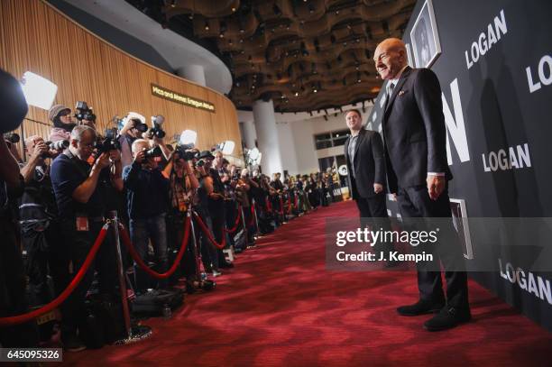 Actor Patrick Stewart attends the "Logan" New York special screening at Rose Theater, Jazz at Lincoln Center on February 24, 2017 in New York City.