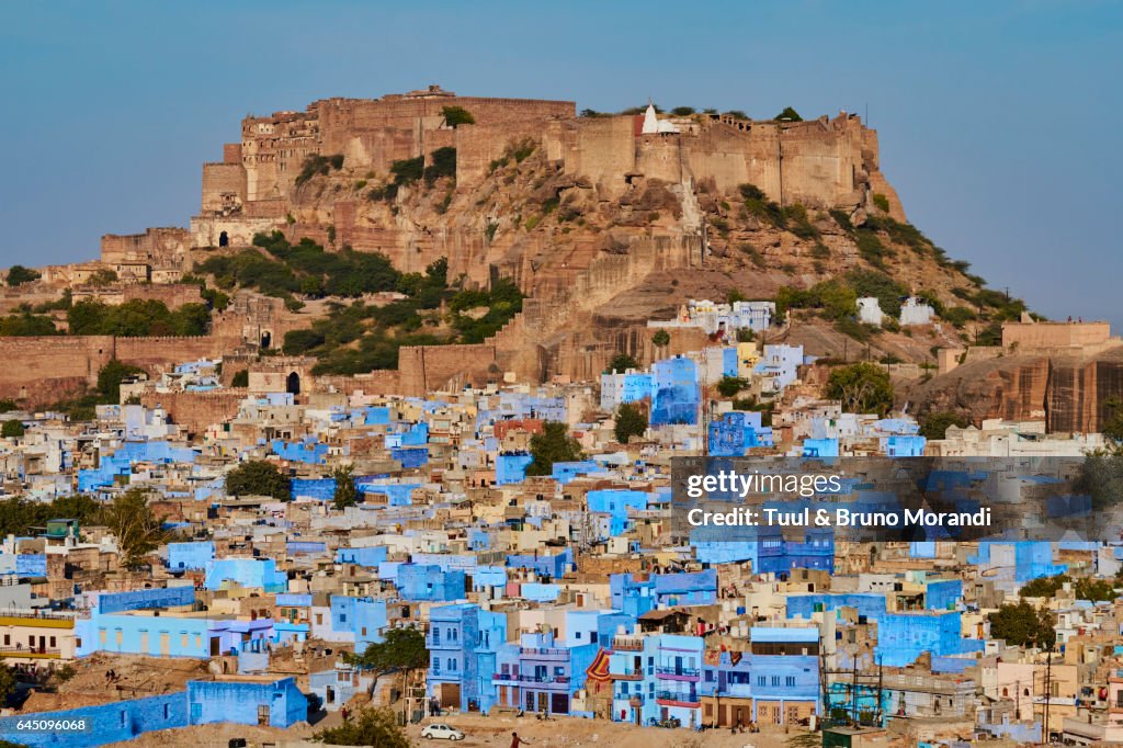 India, Rajasthan, Jodhpur, the blue city