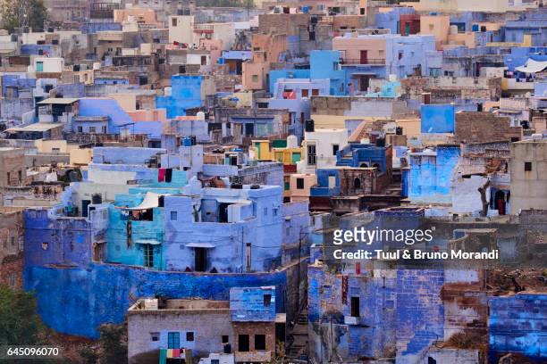 india, rajasthan, jodhpur, the blue city - ジョドプール ストックフォトと画像