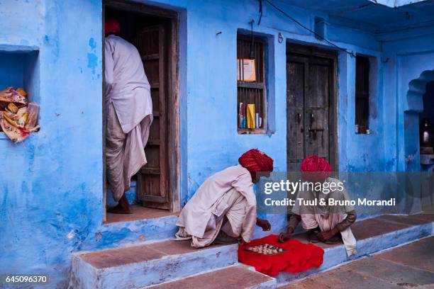 india, rajasthan, jodhpur, the blue city - jodhpur stock pictures, royalty-free photos & images