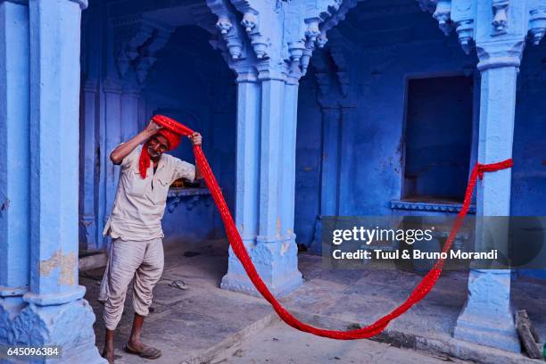 india, rajasthan, jodhpur, the blue city - jodhpur imagens e fotografias de stock