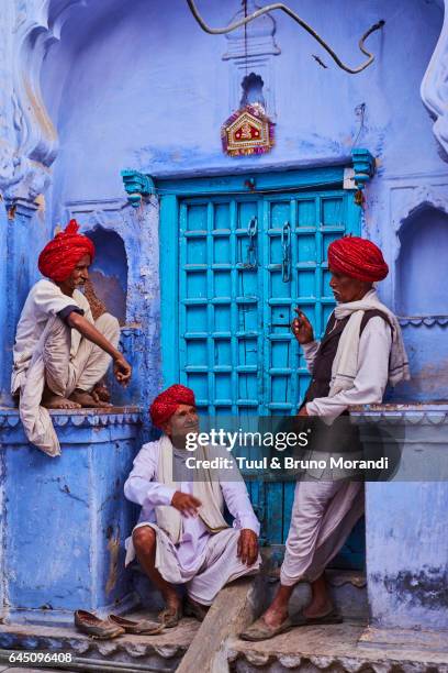 india, rajasthan, jodhpur, the blue city - ジョドプール ストックフォトと画像