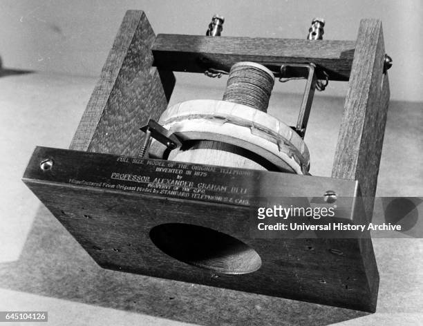 Alexander Graham Bell's Inventor of original Bell's telephone, dated 1876.