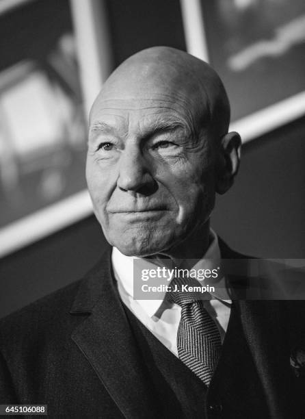 Actor Patrick Stewart attends the "Logan" New York Special Screening at Rose Theater, Jazz at Lincoln Center on February 24, 2017 in New York City.