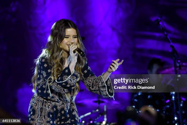 Maren Morris performs onstage at New Faces of Country Music Dinner & Performance - Sponsored by ACM & St. Jude Children's Research Hospital |...