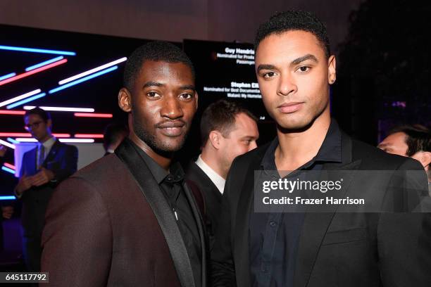 Actor Malachi Kirby and guest attend Film is GREAT Reception honoring the British Nominees of the 89th Annual Academy Awards Sponsored by British...