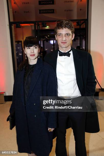 Niels Schneider and guest attend Cesar Film Award 2017 at Salle Pleyel on February 24, 2017 in Paris, France.