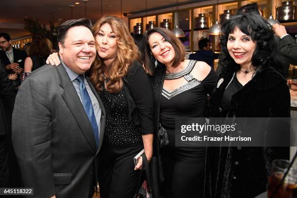 Daryl Cameron, producer Marlise Boland, Fiona Harden and actor Elyse Ashton attend Film is GREAT Reception honoring the British Nominees of the 89th...
