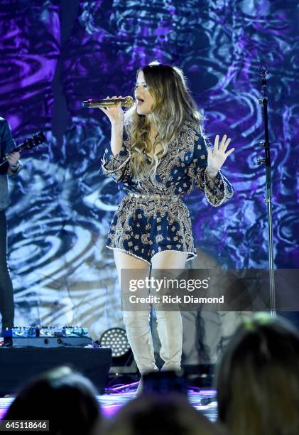 Maren Morris performs onstage at New Faces of Country Music Dinner & Performance - Sponsored by ACM & St. Jude Children's Research Hospital |...