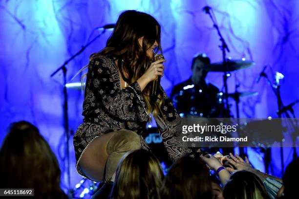 Maren Morris performs onstage at New Faces of Country Music Dinner & Performance - Sponsored by ACM & St. Jude Children's Research Hospital |...