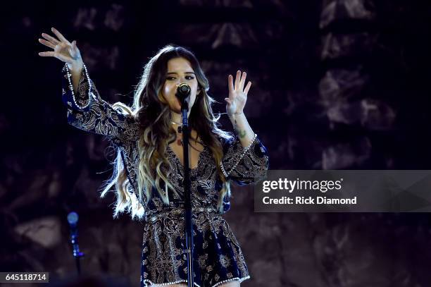 Maren Morris performs onstage at New Faces of Country Music Dinner & Performance - Sponsored by ACM & St. Jude Children's Research Hospital |...