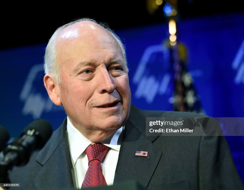Mike Pence Addresses Republican Jewish Coalition Meeting In Las Vegas