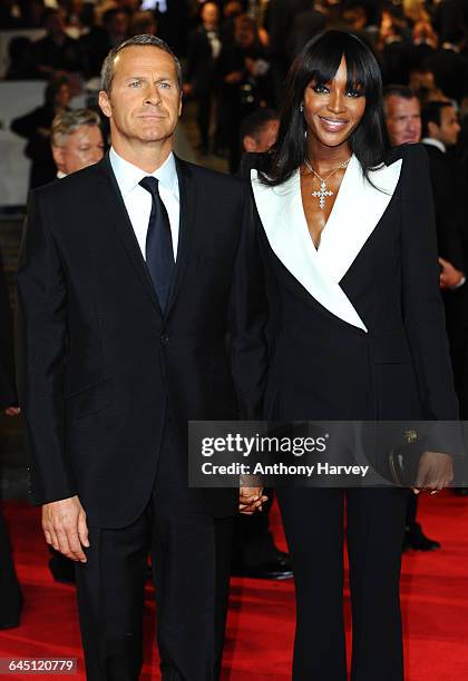 Vladislav Doronin and Naomi Campbell attend the Royal World Premiere of 'Skyfall' on October 23, 2012 at the Royal Albert Hall in London.