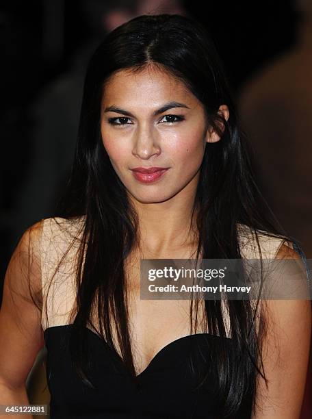 Elodie Yung attends the World premiere of The Girl With the Dragon Tattoo on December 12, 2011 at the Odeon Cinema, Leicester Square in London.