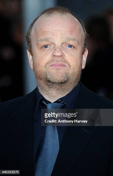 Toby Jones attends The Hunger Games Premiere on March 14, 2012 at the O2 Arena in London.
