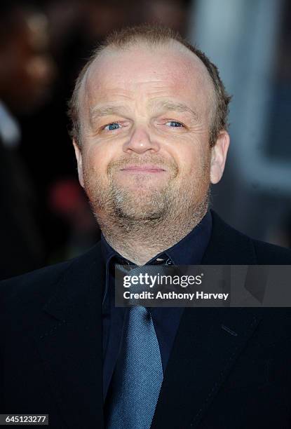 Toby Jones attends The Hunger Games Premiere on March 14, 2012 at the O2 Arena in London.