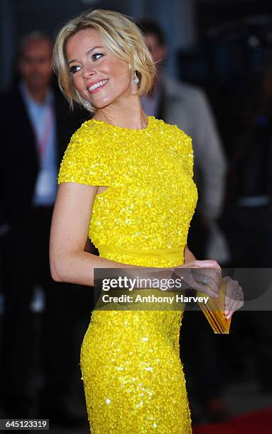 Elizabeth Banks attends The Hunger Games Premiere on March 14, 2012 at the O2 Arena in London.