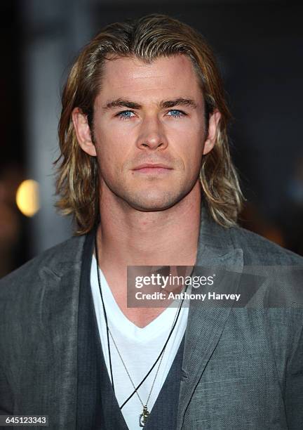 Chris Hemsworth attends The Hunger Games Premiere on March 14, 2012 at the O2 Arena in London.