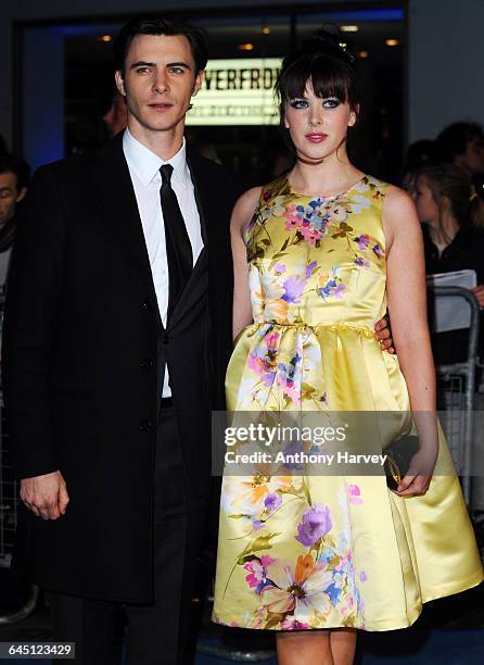 Harry Lloyd and Alexandra Roach attend The Iron Lady European Premiere on January 4, 2012 at the BFI Southbank in London.