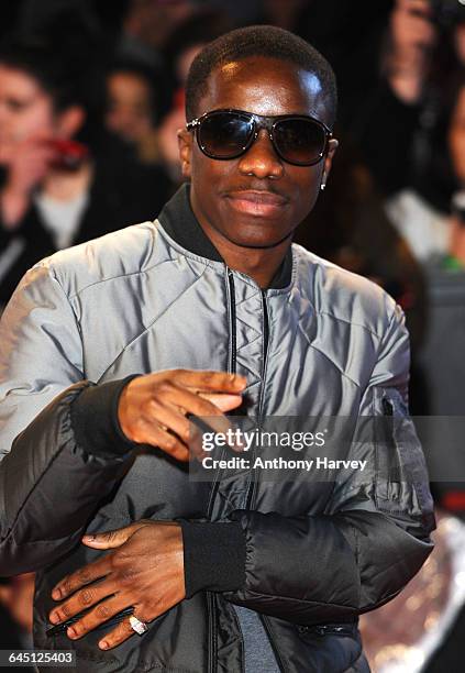 Tinchy Stryder attends The Twilight Saga: Breaking Dawn - Part 2 on November 14, 2012 at Odeon Cinema, Leicester Square in London.