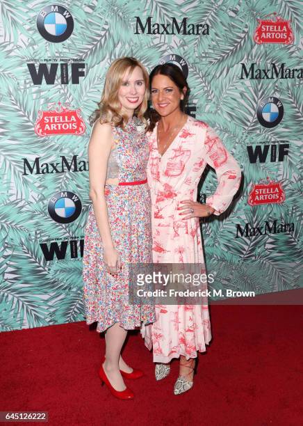 Writer Allison Schroeder and President of Women In Film Cathy Schulman attend the 10th annual Women in Film Pre-Oscar Cocktail Party at Nightingale...