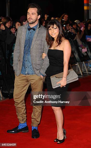 Roxanne Pallett and Darren McMullen attend The Women in Black World Premiere on January 24, 2012 at the Royal Festival Hall in London.