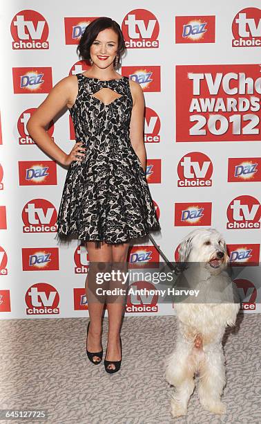 Ashleigh and Pudsey attend the TVChoice Awards on September 10, 2012 at the Dorchester Hotel in London.