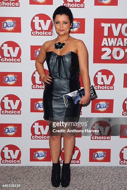 Shona McGarty attends the TVChoice Awards on September 10, 2012 at the Dorchester Hotel in London.