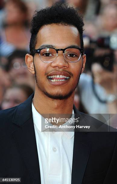 Harley 'Sylvester' Alexander-Sule from Rizzle Kicks attends the World Premiere of Keith Lemon The Film on August 20, 2012 at the Odeon West End in...