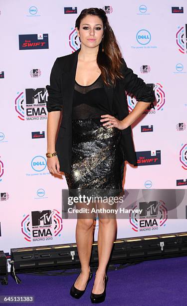 Blanca Saurez attends the MTV EMA Awards at the Caja Magica in Madrid on November 7, 2010.