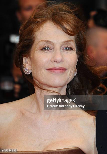 Isabelle Huppert attends the Amour Premiere during the 65th Annual Cannes Film Festival at Palais des Festivals on May 20, 2012 in Cannes, France.