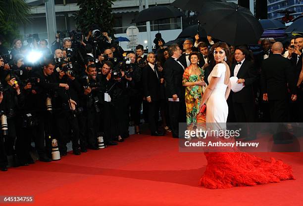 Cheryl Cole attends the Amour Premiere during the 65th Annual Cannes Film Festival at Palais des Festivals on May 20, 2012 in Cannes, France.